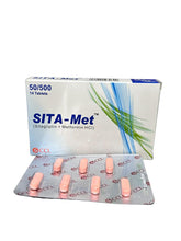 Sita-Met Tablets 50/500Mg (1 Strip = 7 Tablets)